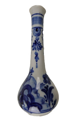 Delft Blue Colour handpainted Vase 16 cm W-4069