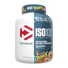 Dymatize ISO 100 Whey Protein Isolate - Fruity Pebbles (76 Servings) - 5LB(S)