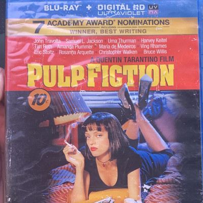 Miramax Pulp Fiction Blu-ray Travolta Jackson Thurman Tarantino