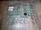Lot of Mixed Antique Mason Jar Inserts Canning Fruit Glass Lids Zinc Bands