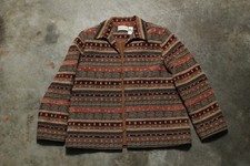 Vintage 90's Alfred Dunner Woven and Beaded Open Blazer Jacket - Size 16