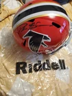 Deion Sanders Signed Atlanta Falcons Full Size throwback Helmet Beckett BAS