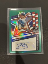 2026 Stars & Stripes Baseball #NTS-JB Jack Byers Nat. Team Auto Prizm Green