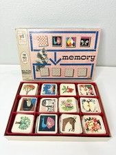 ⏹️ Milton Bradley MEMORY GAME 1966 VINTAGE Children's Matching Game