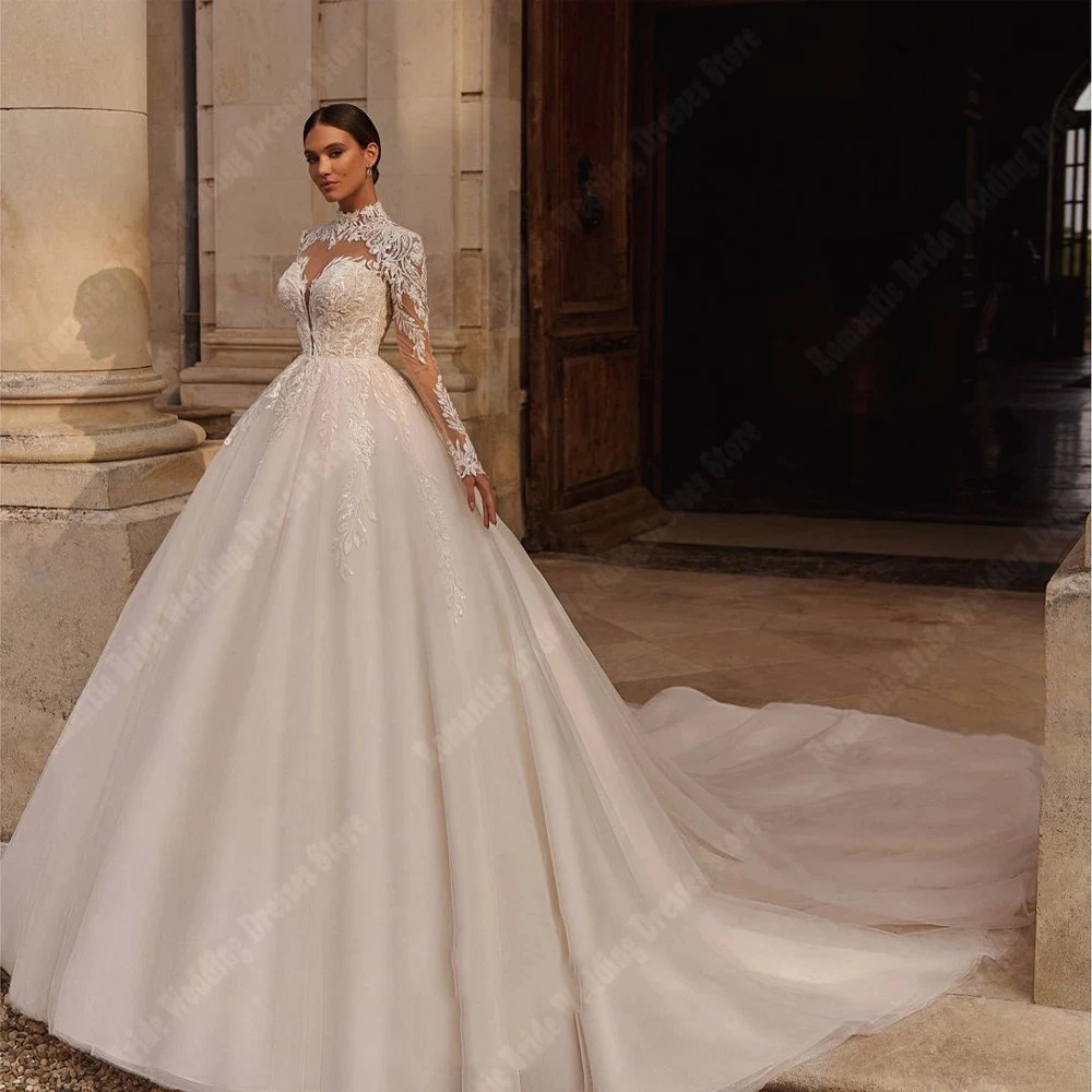 knee length dresses for ladies Vintage Lace Wedding Dresses Long Sleeves Mermaid Vestidos De Novia – TANYA  BRIDAL main image 1