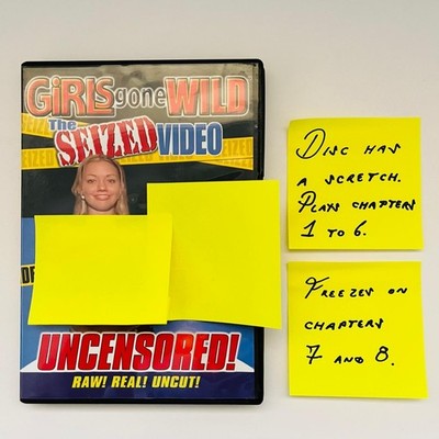 Wild Girls Gone - The Seized Video DVD 2003 VERY RARE OOP PLEASE READ