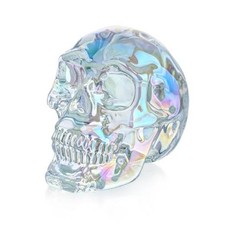 3'' Crystal Human Skull Head Figurines Statue Halloween Colorful Skull