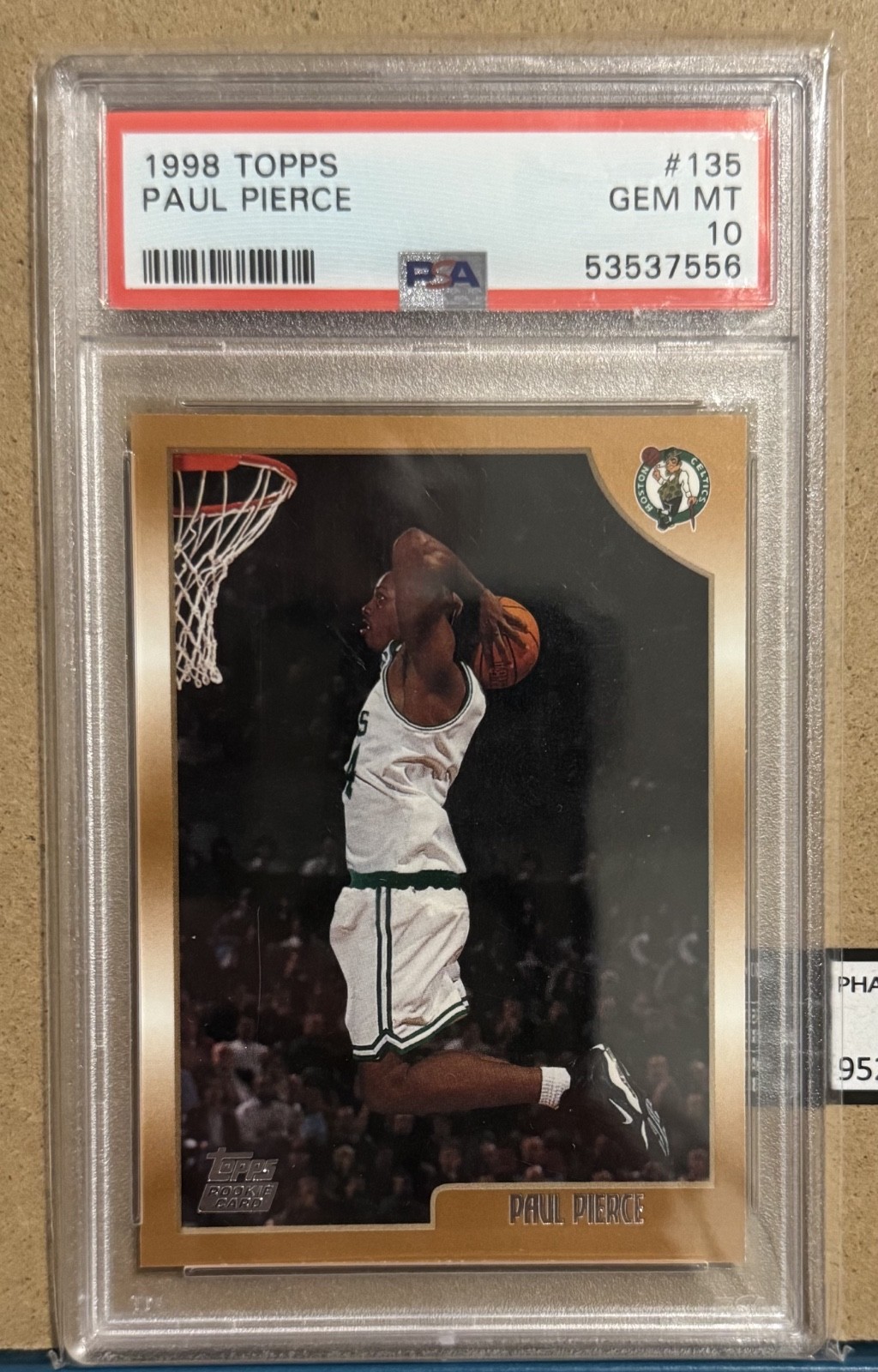 1998 Topps Paul Pierce RC #135 PSA 10