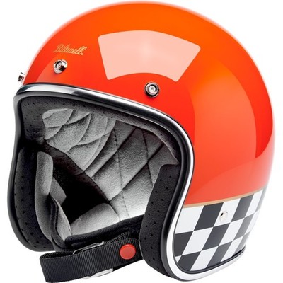 Biltwell Inc. 1001-590-204 Bonanza Competition Helmet Lg Orange