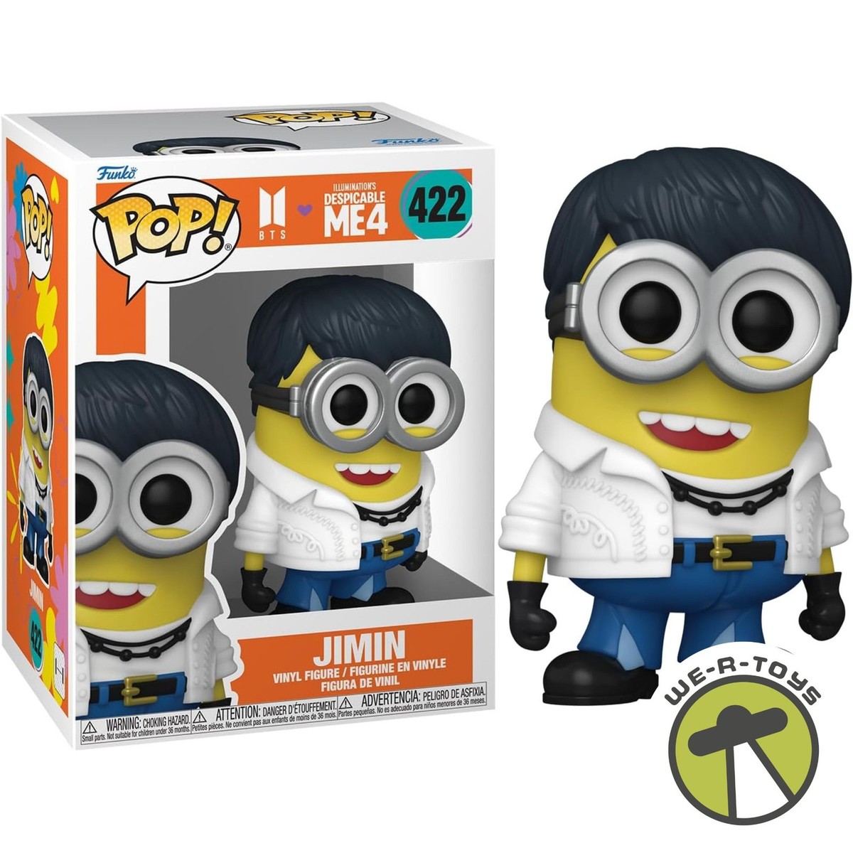 Funko Pop Rocks 422 Minions x BTS Jimin Vinyl Figure Despicable Me
