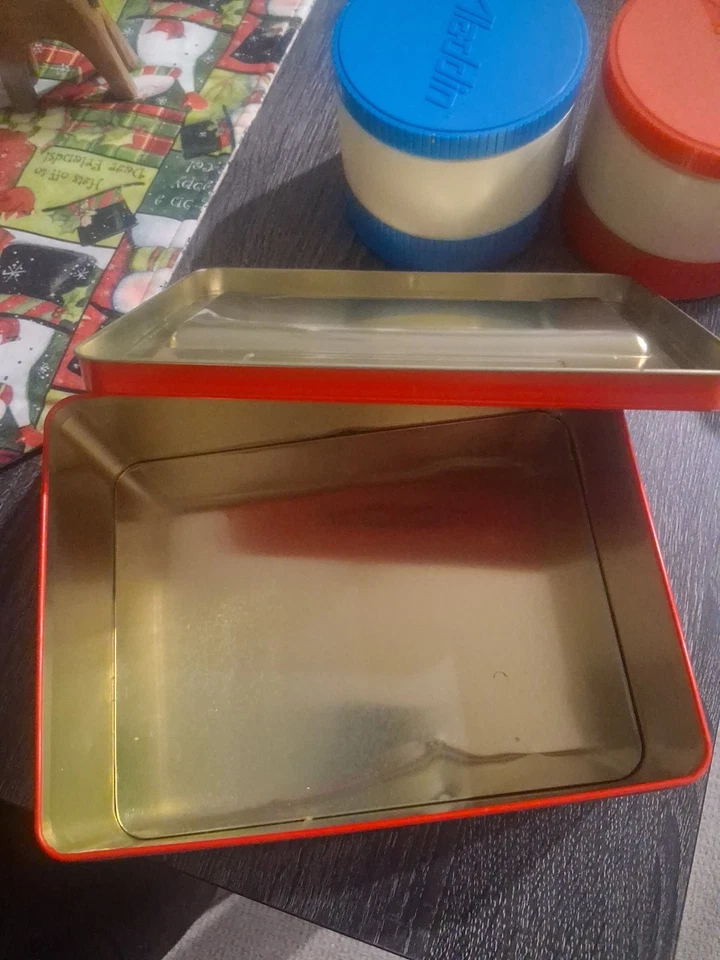 En caso de lonchera de emergencia hecha por 2 frascos de comida Aladdin aislados de colección Foto 3 de 4