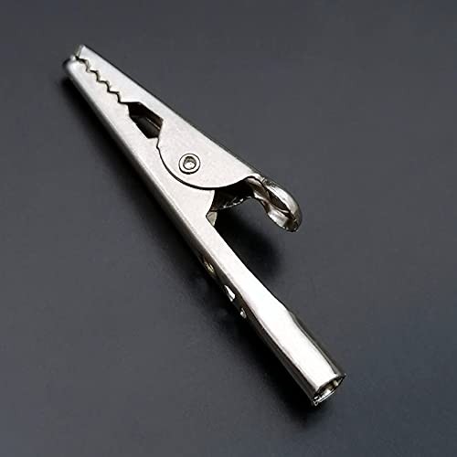 100 Pcs 2 Inch Metal Alligator Clips, 51mm Electrical Steel Crocodile Clips