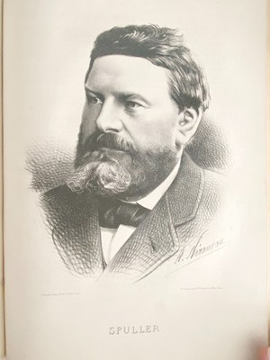 Lithographie Pantheon Republican '' Eugene Spuller ''