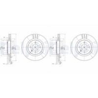 2X Delphi Bremsscheiben 280Mm BelÜFtet Vorne Passend FüR Seat Cordoba Ibiza