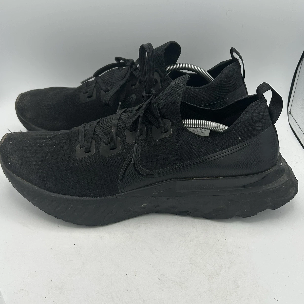 Nike React Infinity Run Flyknit Triple Black for Sale