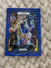 2023-24 Panini Prizm Blue Wave Prizm Stephen Curry #119 Warriors NBA