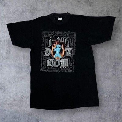 BG (1999) Jethro Tull ''J-Tull Dot Com'' Blues Hard Rock Band Tour T-Shirt Large