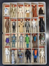 Vintage Star Wars First 12 & ESB Vinyl Collectors Case job lot bundle 25 figures
