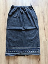 Denim  Co Size M Cotton Maxi Embroidered Hem Boho Country Vintage Y2K Skirt