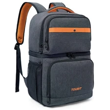 TOURIT Backpack Cooler with Double Decks, Insulated Cooling Bag for Lunch,Wat...