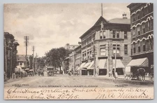 1905 Main Street Willimantic Connecticut Vintage Postcard by F.E. Turner