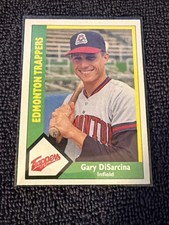 1990 CMC Gary Disarcina Edmonton Trappers Minor League  Rookie Card #19￼. rookie card picture
