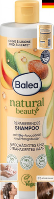Balea Shampoo Natural Beauty Avocadoöl & Mangobutter 400ml Pflege Haar (Neu&ovp)