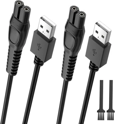 BENSN 2 Stück USB Ladekabel 5V für Philips OneBlade QP2734 QP2824 QP2724 5000