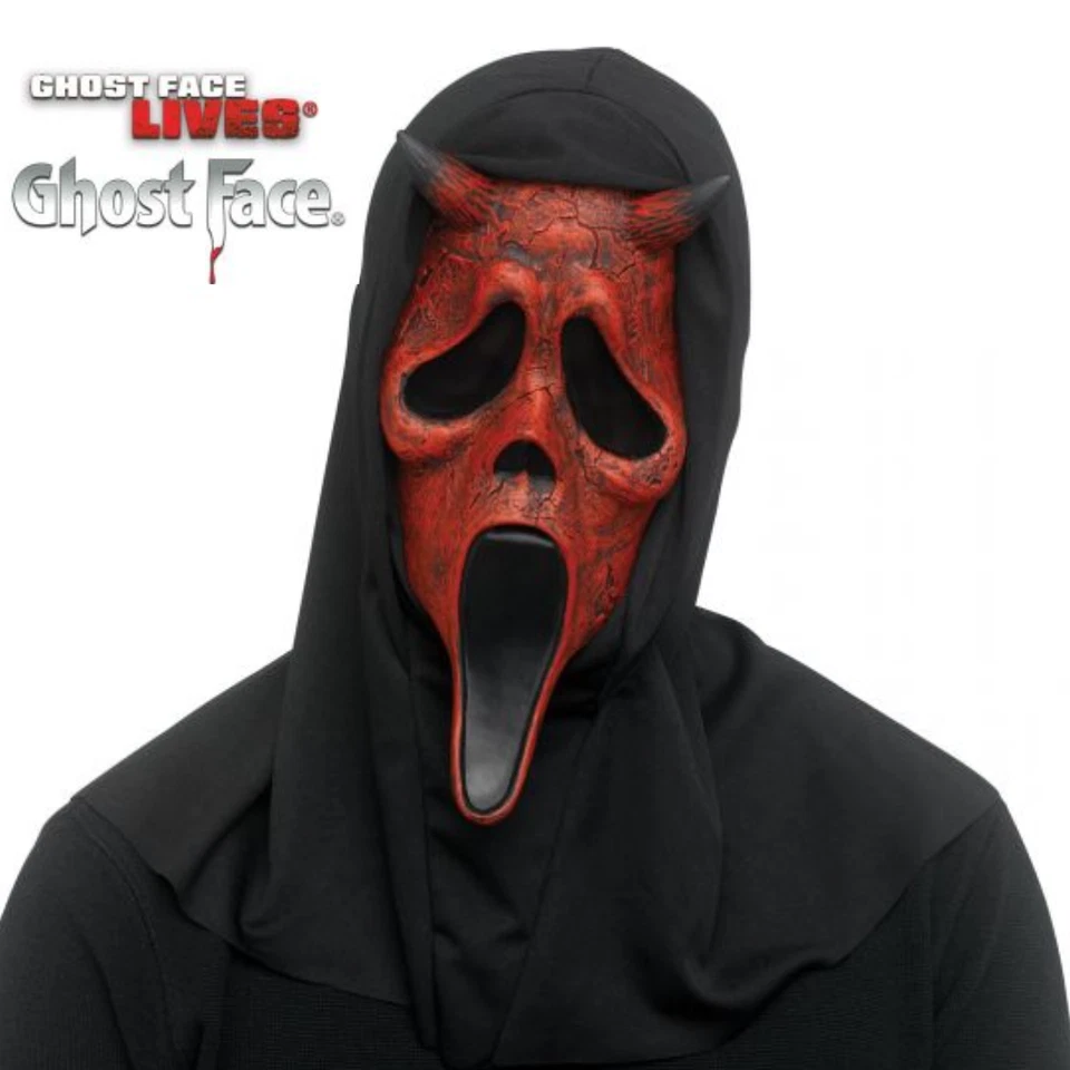 Ghost Face Aged Devil Face Mask - Fun World Official - Image 2 of 2