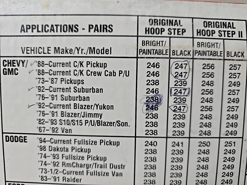CARR 247 Hoop Black Aluminum Steps Chevy/GMC C/K Pickup, Suburban, Blazer/Yukon - Изображение 3 из 4