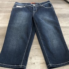 Authentic One 5 One Shorts Size 8 Women s Dark Blue Denim Accent, Rare