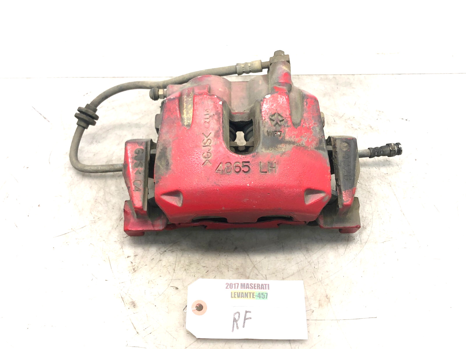 2017-2020 MASERATI LEVANTE 3.0L RIGHT PASSENGER FRONT BRAKE CALIPER W/ PADS OEM