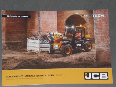 JCB E-TECH Electric Compact Telehandler Brochure from 10/2020 (12030)