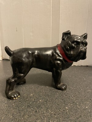 Vintage Iron Art Cast Iron English Bulldog Doorstop