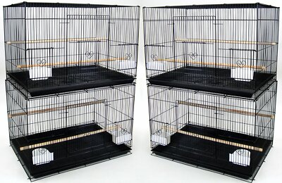 Lot of 4 Large 30'' Breeding Bird Flight Cage Finches Aviaries Canaries Budgies 