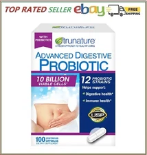 TruNature Advanced Digestive Probiotic 100 Capsules 10 Billion Cells