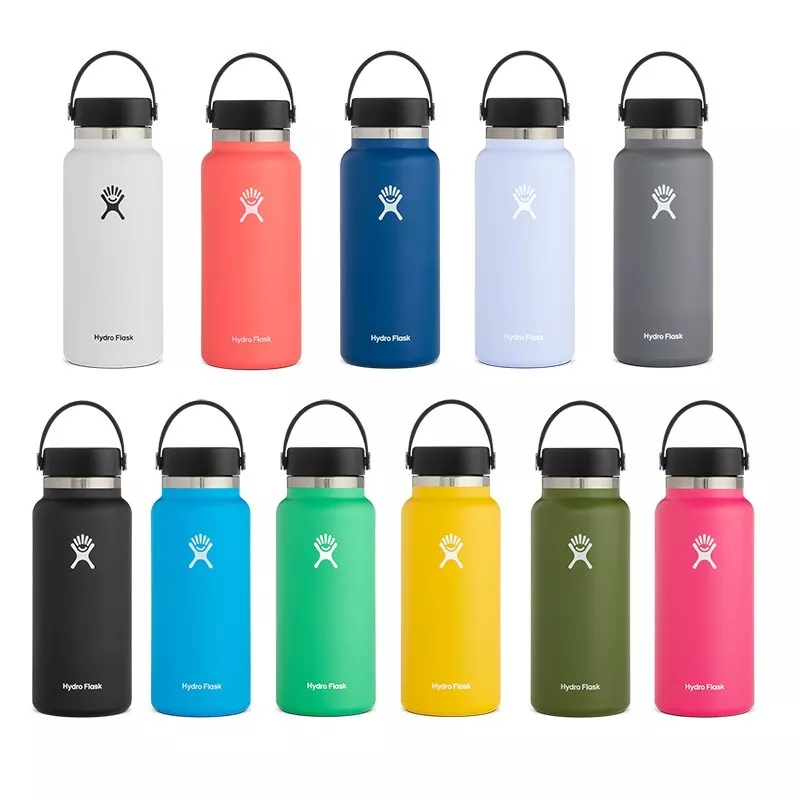 Hydro Flask 32oz 40oz Wide Mouth Water Bottle Dark Light Pink - Top Flask  Outlets