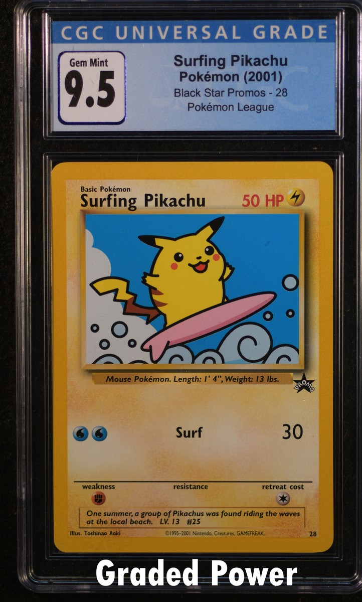 Pokemon Promo Surfing Pikachu Black Star Promo CGC 9.5 (9159) #28