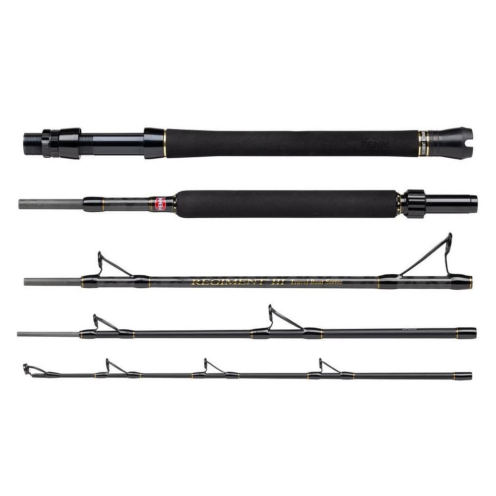 Penn Regiment III Boat 5pc Travel Rod + Tube ALL VARIETIES Sea Fishing tackle