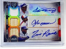 2024 Triple Threads Guerrero, Raines, Dawson Game Used Patch Bat Auto #ARC-GDR