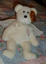 TY BEANIE BABY BABIES - HERALD 2002 - WHITE ANGEL - WITH HANG TAGS - GOOD CONDIT