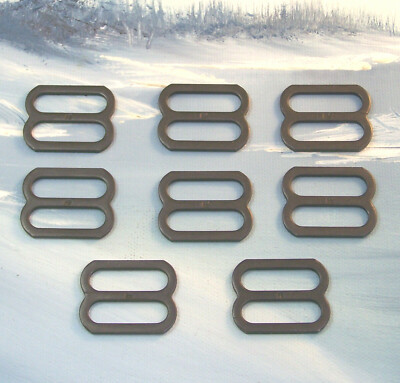 8 PC. WEB SLIDE - ADJUSTER ~ 1'' WIDE SLOT ~ HEAVY DUTY STEEL ~ MIL SPEC ~ US Mfg