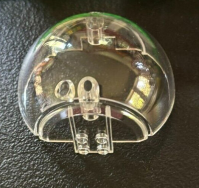 Lego PN 20455 Cylinder Hemisphere 9x 7x4 w/studs - Clear - 2 Pieces - New