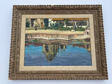 James Pilatos Painting Mission San Carlos Landscape Architecture Reflection Oil