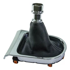 NEW OEM 15-17 Ford Mustang Transmission Gear Shift Boot & Chrome Trim Ring Bezel