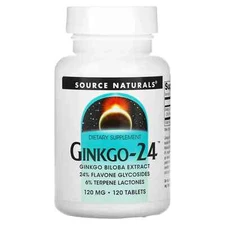 Source Naturals Ginkgo-24 120 mg 120 Tablets