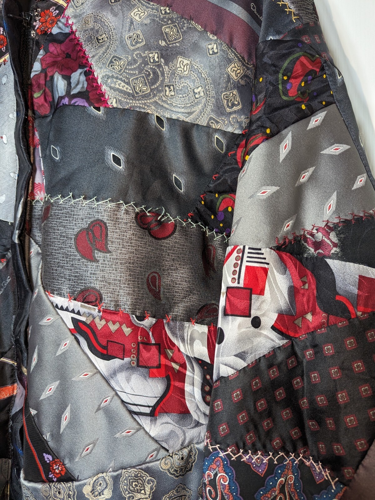 Vintage Reworked OSCAR De La RENTA Patchwork Coat… - image 10