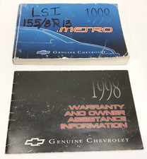 1998 Chevrolet Metro Factory Original Glovebox Owners Manual Book Portfolio