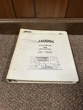 Genuine Johnston J4000C Broom Sweeper Truck Repair Shop Service Manual