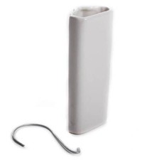 Luftbefeuchter Keramik Verdampfer Verdunster für Rippenheizkörper 0,35L Weiß